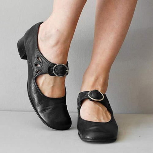 BIANCA™ SANDALE ORTOPEDICE DIN PIELE CU PLATFORMĂ (WEDGE) ȘI CATARAMĂ