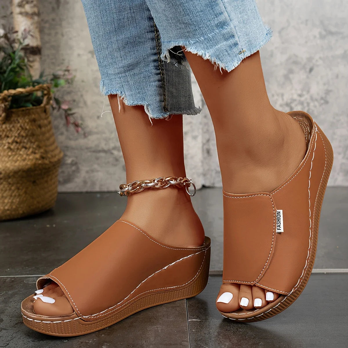 SINAIA™ SANDALE ORTOPEDICE CU PLATFORMĂ ȘI VÂRF DESCHIS