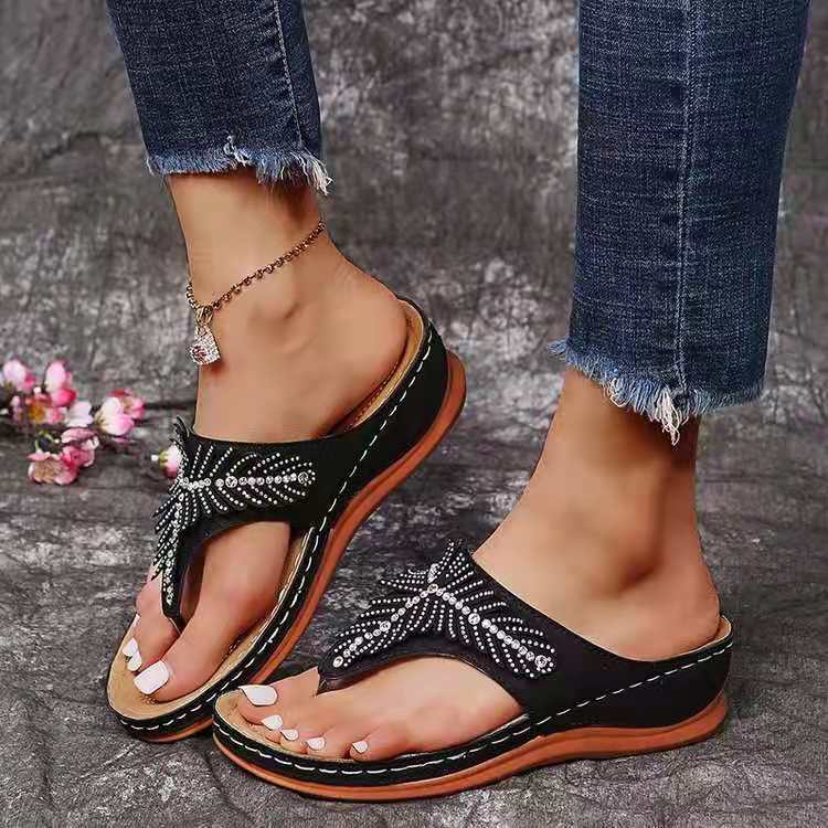 SANDALE DAMĂ CASUAL ORTOPEDICE DE VARĂ CU VÂRF DESCHIS