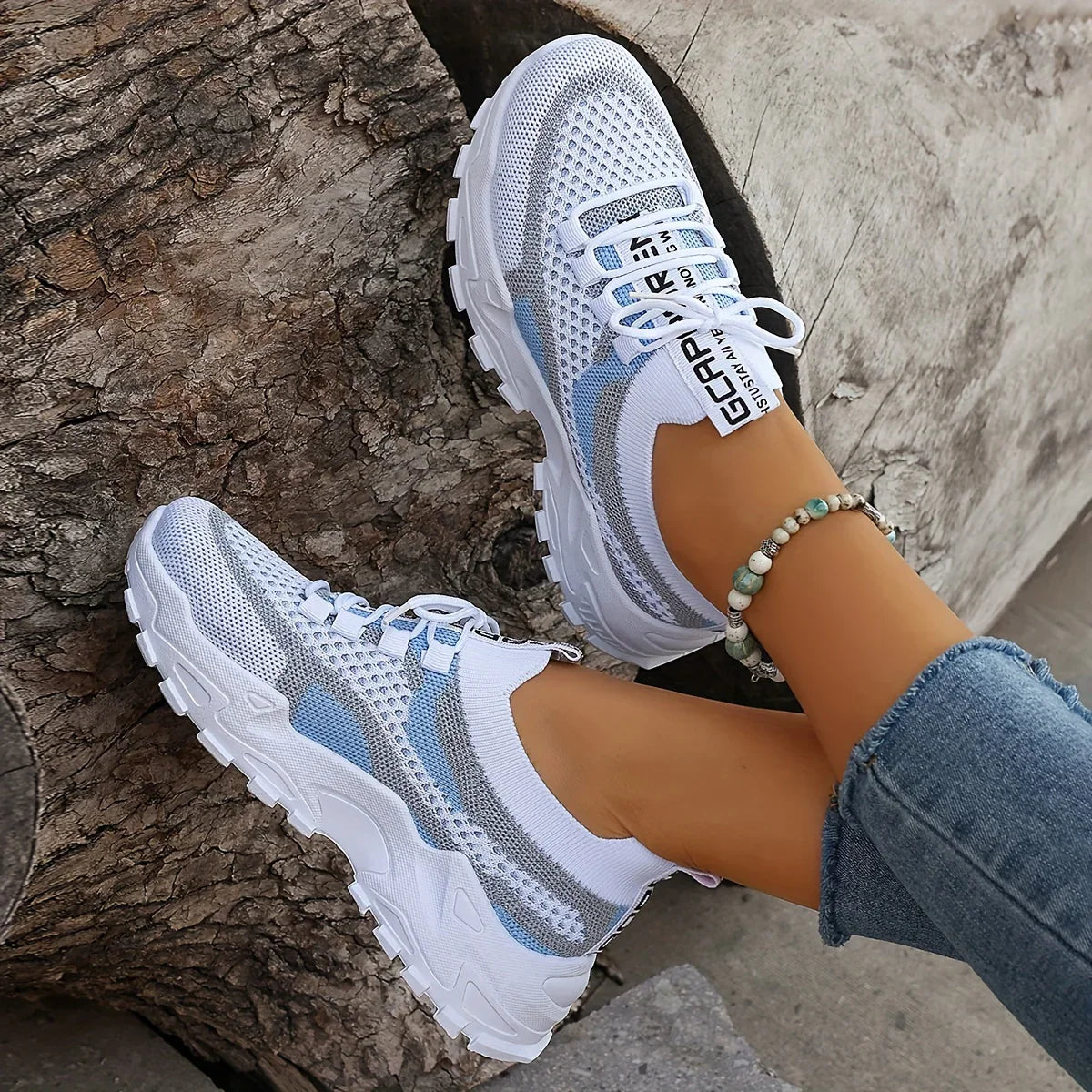 LEILA™ ADIDAȘI ORTOPEDICI RESPIRABILI CU ȘIRET ȘI MATERIAL MESH