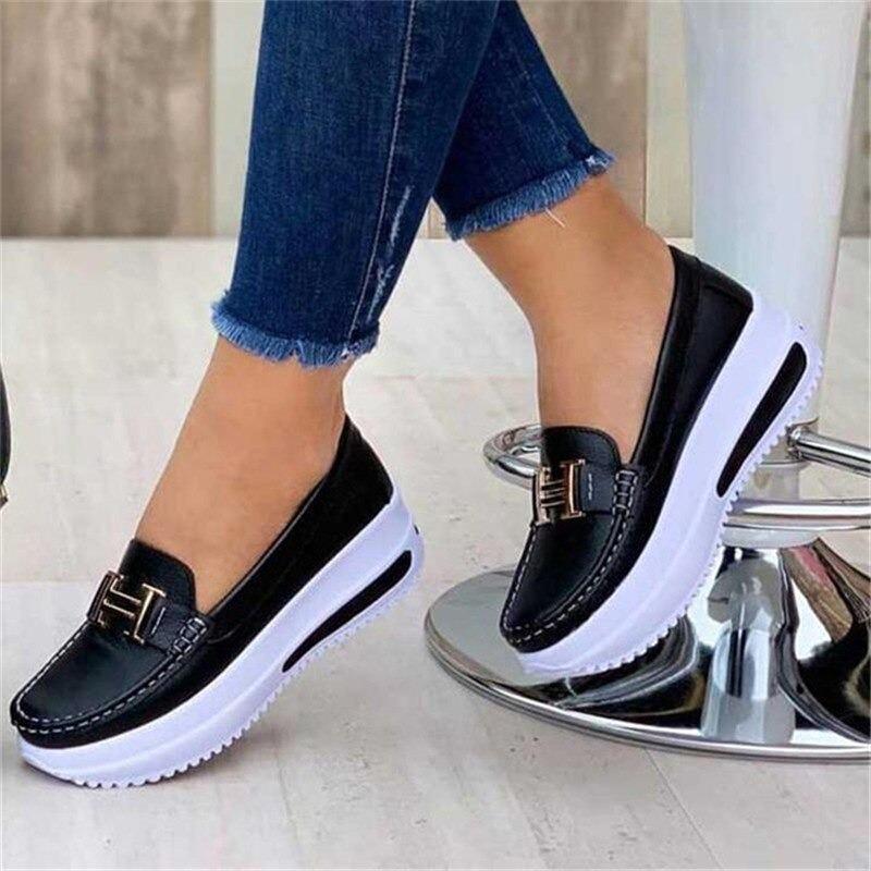 LOAFERS CASUAL ORTOPEDICI CONFORTABILI CU PLATFORMĂ