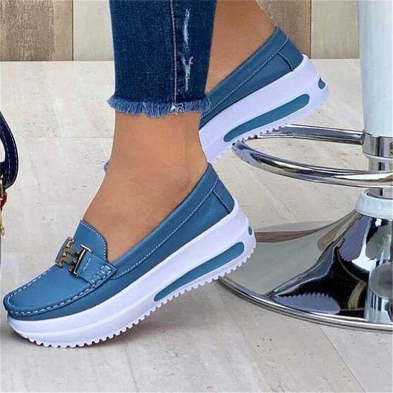 LOAFERS CASUAL ORTOPEDICI CONFORTABILI CU PLATFORMĂ